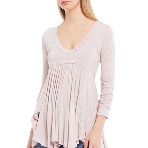 NWT!! | Free People | Birdie Henley Top | Small | Balletcore